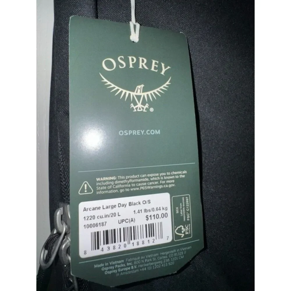 Osprey Arcane Large Day Backpack 20L NWT